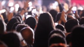 Concert crowd footage