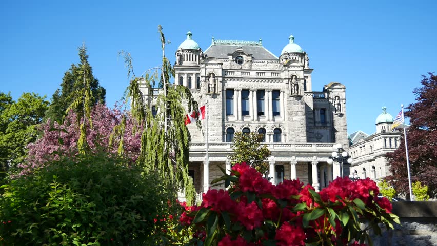 Parliament Buildings in Victoria BC Canada