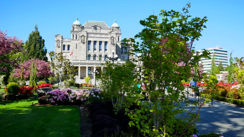 Parliament Buildings in Victoria BC Canada