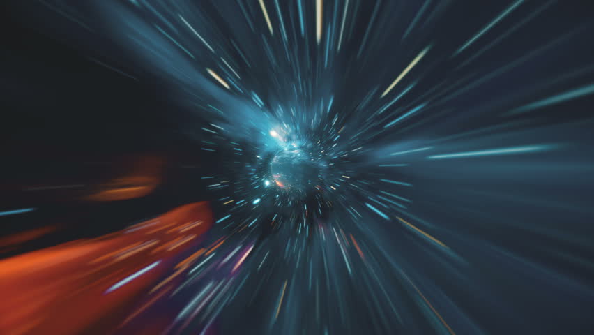 Seamless loop wormhole straight through time and space, warp straight ahead through this science fiction | Shutterstock HD Video #1011100265