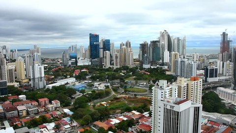 Panama City Skyline view of central business district of Panama city, Central America
