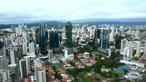 Panama City Skyline view of central business district of Panama city, Central America
