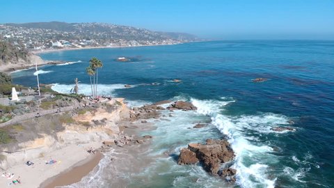 Aerial View of Laguna Beach California Resort USA