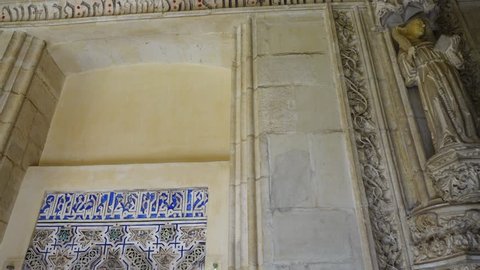 TOLEDO, SPAIN - MARCH 30, 2018: Interior of the Monastery of San Juan de los Reyes.
