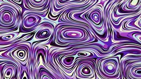 Moving random wavy texture. Transform abstract from curved shapes to geometric shapes. Mixing colors. Looping footage.