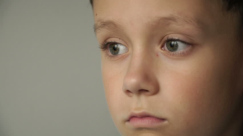 Portrait of a boy close-up. Rain sound | Shutterstock HD Video #1011209186
