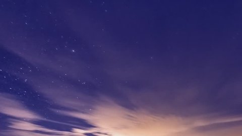 Starry night sky, time lapse milky way, astronomy, shining in horizon, clear weather, nice relaxing view.