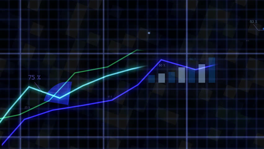 Growing chart in blue tone.
Financial figures and diagrams showing increasing profits graph. 
Pie chart,Bar chart,graphs,charts for your business media and presentation. Royalty-Free Stock Footage #1011243755