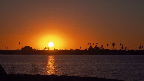 Sunset in San Diego bay Time Lapse
