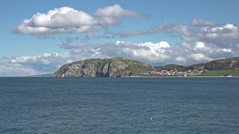 Llandudno seen from the pier in Wales - United Kingdom.