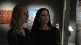 elegant girls in the museum's gallery picture - Powered by Shutterstock - Get 15% off with code: PIKWIZARD15