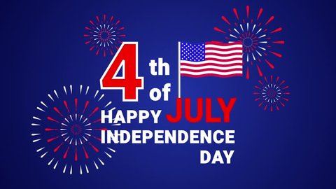 4th July Independence Day Greeting Design Stock Vector (Royalty Free ...