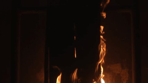 wood burning in slow motion