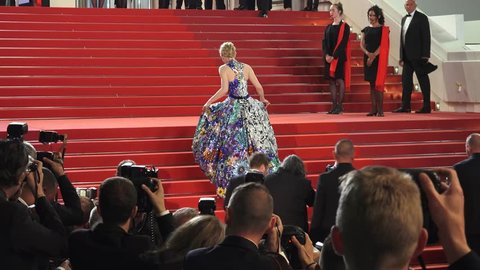 Jury president Cate Blanchett attends the screening of 'Cold War (Zimna Wojna)' during the 71st annual Cannes Film Festival at Palais des Festivals on May 10, 2018 in Cannes, France