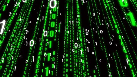 thank you text on binary matrix Stock Footage Video (100% Royalty-free ...