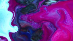 1920x1080 25 Fps. Very Nice Abstract Colors Design Colorful Swirl Texture Background Marbling Video.
