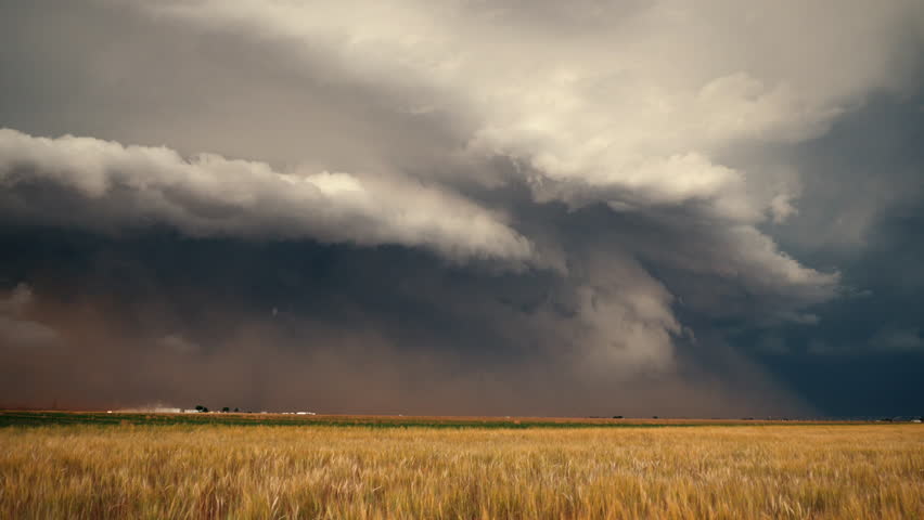A Supercell Advances Across Tornado Alley | Shutterstock HD Video #1011334445