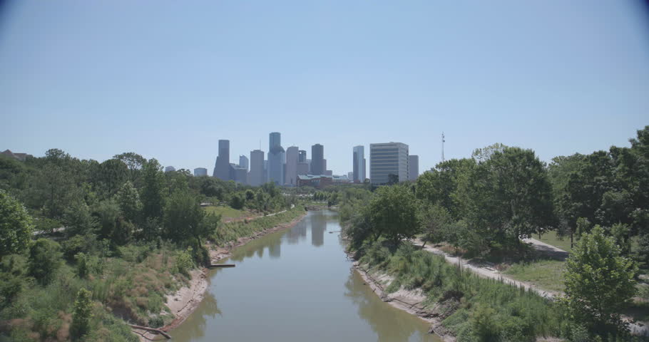 Houston, Texas downtown water