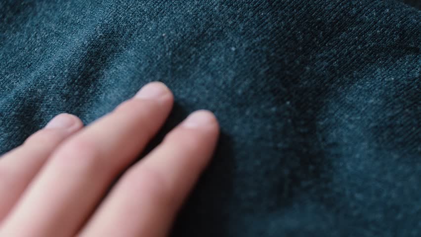 Blue smooth Fabric.