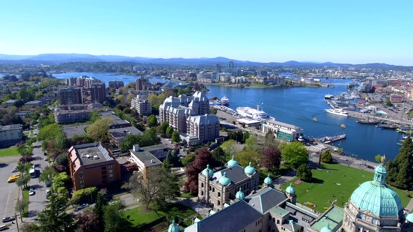 Inner Harbour in Victoria BC Canada Royalty-Free Stock Footage #1011359480
