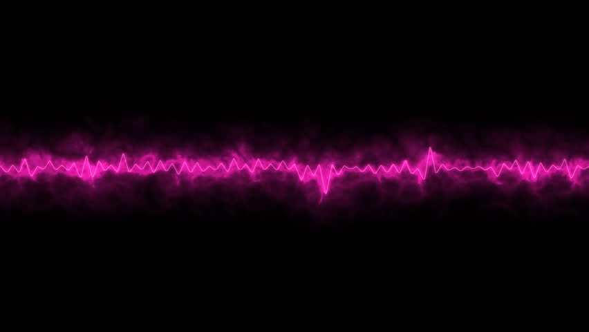 Abstract Pink Waveform. Audio Equalizer. Stock Footage Video (100% ...