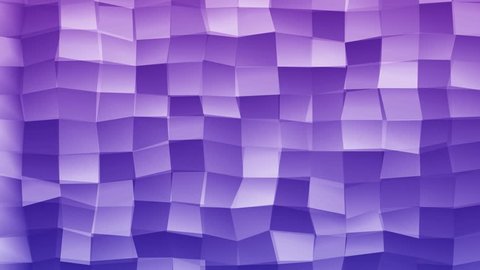 Loopable Abstract Blue Pink Magenta Low Poly 3D surface as CG background. Volume Polygonal Geometric Low Poly motion background of Blue Purple polygons. 4K Fullhd seamless loop render V25