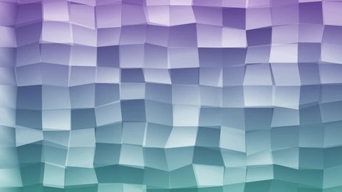 Loopable Abstract Light-Blue Pink Magenta Low Poly 3D surface as CG background. Volume Polygonal Geometric Low Poly motion background of Light-Blue Purple polygons. 4K Fullhd seamless loop render V17