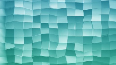 Loopable Abstract Light-Blue Blue Low Poly 3D surface as CG background. Volume Polygonal Geometric Low Poly motion background of Light-Blue polygons. 4K Fullhd seamless loop render V17