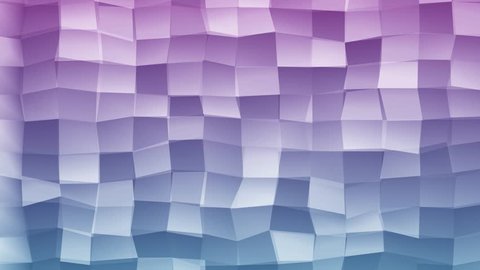 Loopable Abstract Light-Blue Pink Magenta Low Poly 3D surface as CG background. Volume Polygonal Geometric Low Poly motion background of Light-Blue Pink polygons. 4K Fullhd seamless loop render V20