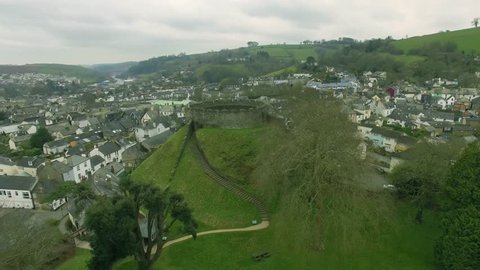 Aerial View Of Totnes Castle