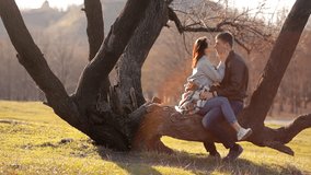 Two lovers spend time together in nature, in a romantic atmosphere - Powered by Shutterstock - Get 15% off with code: PIKWIZARD15
