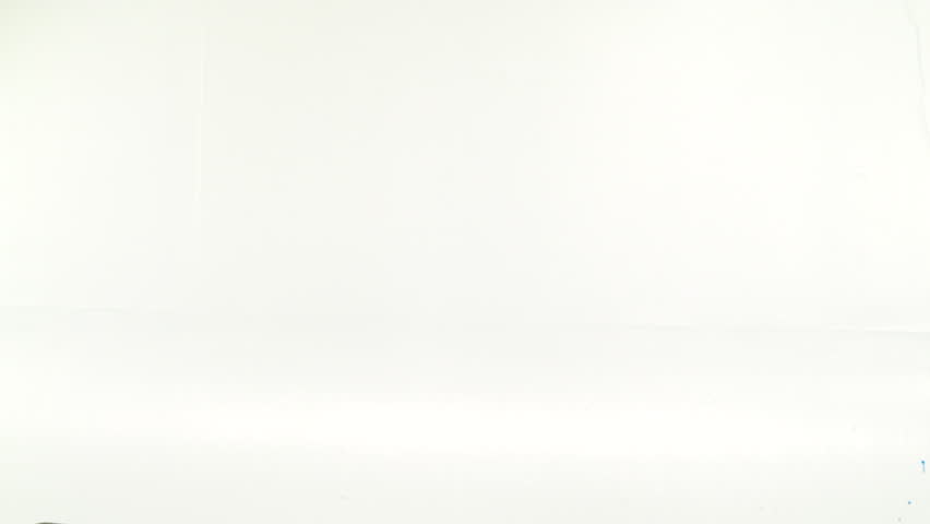 View footage purple paint splash on white background,  Slow motion