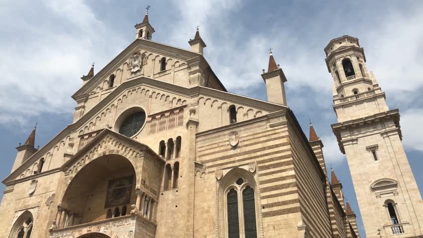 Verona Cathedral. It is a Roman Catholic cathedral in Verona, northern Italy, dedicated to the Blessed Virgin Mary under the designation Santa Maria Matricolare