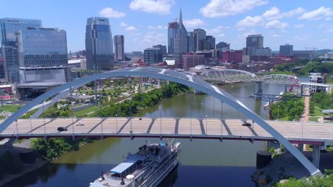 Nashville Cityscape by Aerial Drone