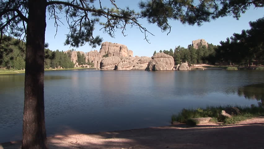 Lake Pond Black Hills in Summer Sylvan Lake Granite Water Scenery Placid in South Dakota