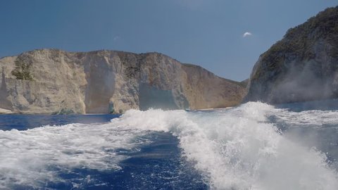 Zakynthos, Greece - sea cruise to the blue caves