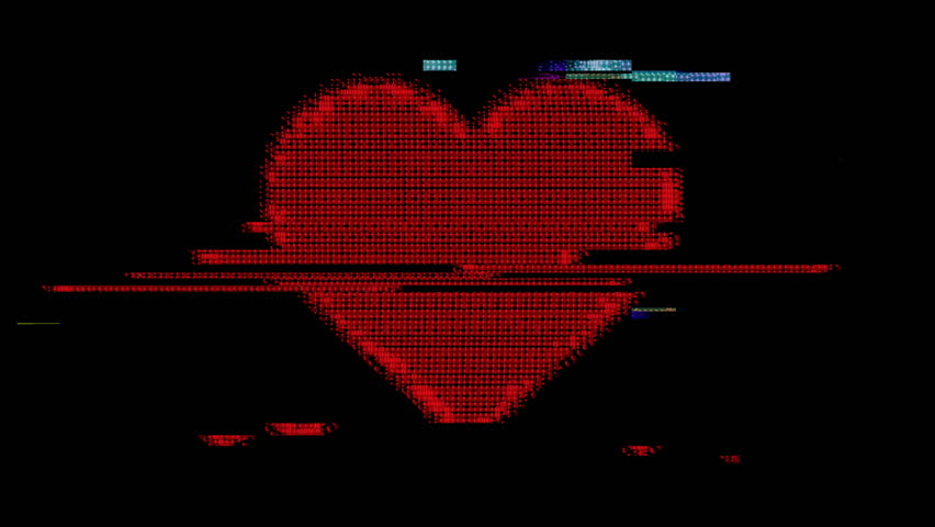 Love heart ascii Facebook ASCII