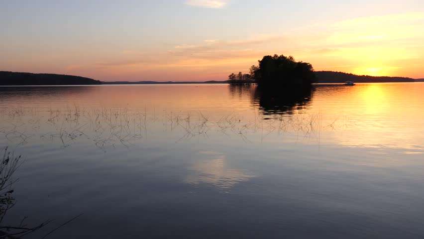 Sunset, Finnish lake