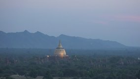Sunrise in Bagan temples in Myanmar. Taken in December 2015.