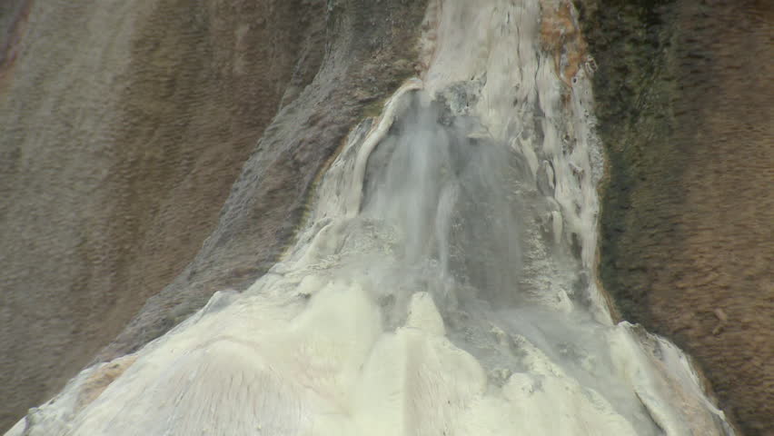 Other Yellowstone National Park in Fall Steam Hot Water Geology Calcium Evaporation in Wyoming