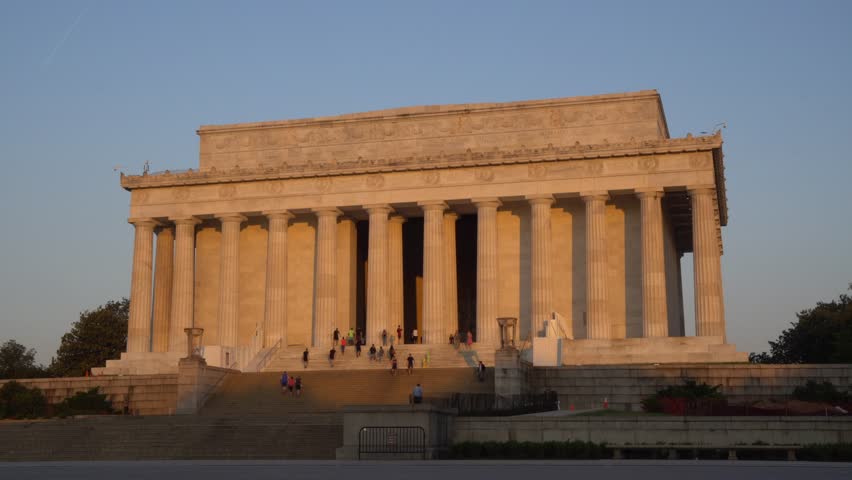 Sunrise on Lincoln Memorial, Washington, DC.