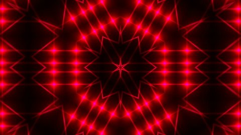 Abstract symmetry kaleidoscope - fractal lights, 3d rendering backdrop, computer generating background