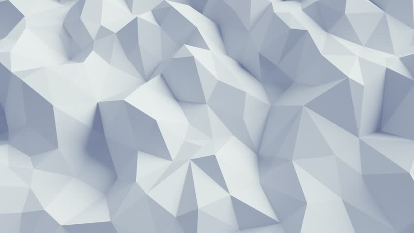 Abstract Low Poly White 3D Surface in loopable Background Animation.
 Royalty-Free Stock Footage #1011526475