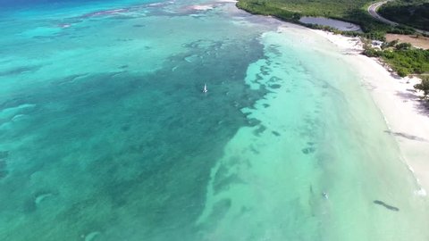 Caribbean Aerial Drone Jamaica Beach View