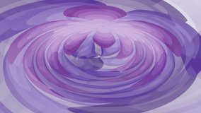 Purple abstract fantasy, video animation with moving dark and light purple rounded shapes, endless video in trandy violet