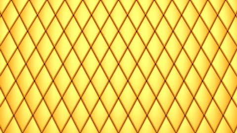 Rhombuses Formed A Wave. Abstract background, 3 in 1, created in 4K, 3d animation