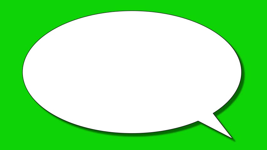Bubble speech icon with green background