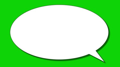 Bubble speech icon with green background