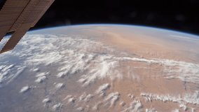 DECEMBER 2017: Planet Earth seen from the International Space Station over the earth, Time Lapse 4K. Images courtesy of NASA Johnson Space Center
