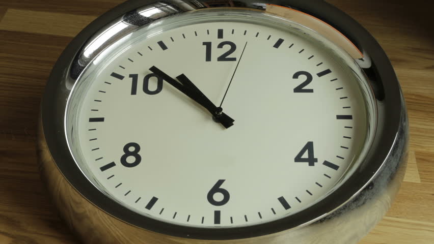 Time Pass Clock Ticking Backward. Daylight Saving Time Royalty-Free Stock Footage #1011644363
